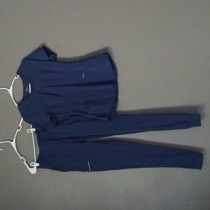 CHEROKEE Infinity Women's Navy Blue Scrub Set Top+Bottom  Size XS